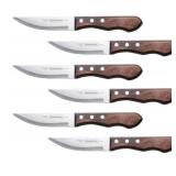 Tramontina 6-Piece Jumbo Steak Knife Set - Stainless Steel Blades with Ergonomic Handles (missing one knife)