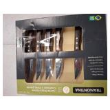 Tramontina 6-Piece Jumbo Steak Knife Set - Stainless Steel Blades with Ergonomic Handles (missing one knife)