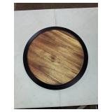 BirdRock Home Lazy Susan With Chalkboard Edge