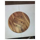 BirdRock Home Lazy Susan With Chalkboard Edge