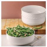 Trudeau Porcelain Serving Bowl Set, 3-piece