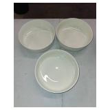 Trudeau Porcelain Serving Bowl Set, 3-piece