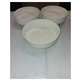 Trudeau Porcelain Serving Bowl Set, 3-piece