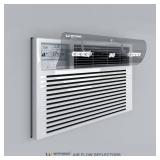 WITFORMS Window AC Air Deflector - 24\" Length for TOP VENT Window Units ONLY - Transparent Design - Measure Before Purchase - DEFLECTOR ONLY, NOT AN A/C UNIT