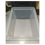 Sterilite File Box  Clear Plastic Bin with Black Lid  Letter or Legal-Sized File Storage
