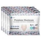 Because Premium Maximum Plus Underwear - Small/Medium (28-40 in) / Beige / 20 count