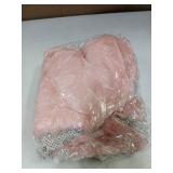 30 Inch Faux Fur Christmas Tree Skirt Soft Plush Tree Mat Thick Velvet Tree Skirts Pink Christmas Decorations Fluffy Tree Skirts Xmas Holiday Party Indoor Decorations, Pink