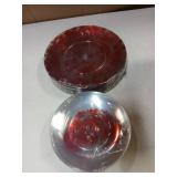 Plastic Christmas Plates 30 Each of 2 Sizes