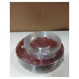 Plastic Christmas Plates 30 Each of 2 Sizes