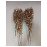 Artificial Glitter Berry Stems 24pk 17in Champagne