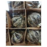 Mercury Glass Ball Ornaments Set of 12