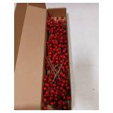 Artificial Red Christmas Berry Picks 36pcs