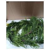 Real Touch Christmas Garland 6ft Greenery