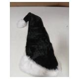 Christmas Santa Hat Black