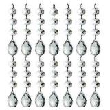 Hohiya Acrylic Crystal Christmas Ornament Drop Ball Tree Decorations(Clear Pack Of 30)