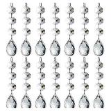 Hohiya Acrylic Crystal Christmas Ornament Drop Ball Tree Decorations(Clear Pack Of 30)