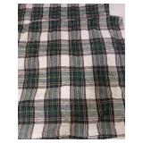 Green Plaid Flannel Decorative Throw Pillow Covers 2pk 15 x 15in