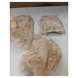 Snow Kingdom 3pcs Gold Sheer Gauze Tablerunners 10ft