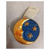 Celestial Moon Glass Ornament