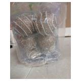 Decorative Gold and White Christmas Tree Ornaments-18