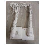 Set of 2 Warm White Birch Tree Light with Battery or USB Powered 24 LED fairy light spirit tree Tabletop twinkling tree Light Decor for Home Party Bedroom Wedding Thanksgiving Christmas Decoration