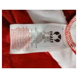 Mrs. Claus Red Velvet Pant Jumpsuit with Green Sequin Belt-M