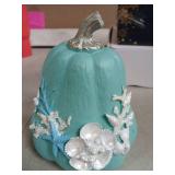 Coastal Theme Decorative Pumpkin