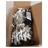 White LED String Lights with Clear Wire