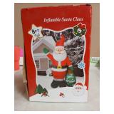 8ft Tall Inflatable Santa Claus with Gift Bag