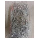 Silver Glitter Ball Branch Picks