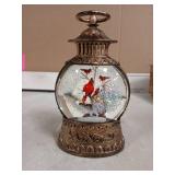 Decorative Cardinal Lantern Snow Globe