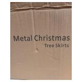 Gold Metal Christmas Tree Skirt