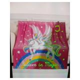 Jekeno Unicorn and Stars Glow In The Dark Throw Blanket 50 x 60in