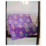 Hohoto Pig Glow In The Dark Premium Flannel Throw Blanket 50 x 60in