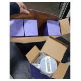 4 Pack 40 Oz Tumbler with Handle Bulk, Double Wall Vacuum Insulated Stainless Steel Tumbler with Lid and Straw, 40 oz cup with Silicone Spill Proof Stopper Set (White)