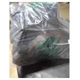 CAR PASS Universal Reflect Piping Leather Car Seat Cover, Fit for suvs,Van,Trucks,Airbag Compatible,Inside Zipper Design and Reserved Opening Holes (Full Set, Black and Grey)