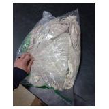 MitoVilla Tan Boho Double Swag Shower Curtain, Polyester Linen Fabric Shower Curtains for Farmhouse Bathroom Decor, Brown Cloth Shower Curtain Set with Hooks, 72 x 72