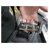 JISULIFE Portable Handheld Fan Life9, Turbo Power High Speed Air [18H Max Cooling Time], 5 Gear Wind, 5000mAh Rechargeable, Mini Pocket Design, Personal Fan for Travel Concerts Camping Makeup - Chrome