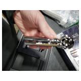 JISULIFE Portable Handheld Fan Life9, Turbo Power High Speed Air [18H Max Cooling Time], 5 Gear Wind, 5000mAh Rechargeable, Mini Pocket Design, Personal Fan for Travel Concerts Camping Makeup - Chrome