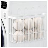 Moryimi Magnetic Dryer Ball Holder for Laundry Room Organization and Storage, Magnetic Lint Bin for Laundry Room, Iron Dryer Ball Container for Laundry Room Storage (No Balls)