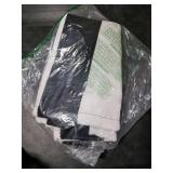 KaHouen Black and White Striped Rug (23.6 x 51.2 Inches), Striped Layering Mats, Handmade Woven Indoor Outdoor Doormats Striped Rug for Kitchen/Laundry/Bathroom/Living Room