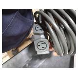 DEWENWILS 5-Outlet Power Strip, 25FT Heavy Duty Extension Cord, 14/3 SJTW, Industrial Power Strip for Garage, Workshop, 15A Circuit Breaker, Swivel Safety Covers