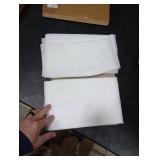 OWENIE White Sheer Curtains 72 Inches Long 2 Panels, Transparent Voile Sheer White Curtains Double Rod Pocket Gauze Drapes for Living Room Bedroom Window Sliding Glass Door Treatment, 42 x 72 Inch