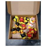 Lewtemi 12 Pcs 2 Inch Mini Pirate Rubber Ducks Cruise Ducks for Hiding with Tags Cute Yellow Decor Bathtub Pool Pirate Party Favors for Carnival Supplies Birthday Party Favor Gifts