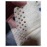 Alynsehom Macrame Table Runner Cream Beige and Blue Boho Table Runners with Tassels Hand Woven Cotton Table Runner Rustic Farmhouse Table Runners for Bohemian Kitchen Dining Table(12x48in)