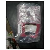 Amcrate Red Disposable Cups, 12-Ounce Strong Party Cups - Set of 50 for Wedding, Christmas, Halloween