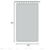 HPD Half Price Drapes - Faux Linen Curtains for Living Room (1 Panel) - 50W X 84L - Textured Room Darkening Curtains for Bedroom 84 Inches Long - Drapes for Home Decor, Birch