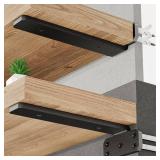 SKYSEN 12 Pack 10 Floating Shelf Bracket, Shelves Brackets, Wood Shelving Brackets Hardware - Heavy Duty - 4/6/8/10/12 inch - Real Hidden Bracket Design tzj10-12