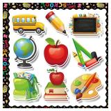 84 Pieces Back to School Classroom Bulletin Board Decoration Set with First Day of School Cutouts Borders for Back to School Party Favor Supplies