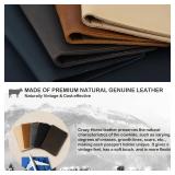 Real Leather Passport Holder for Men and Women, Handmade Wallet Cover Case, Travel Must-Haves Essentials Accessories, Birthday Gifts (Crazy Horse, Beige)